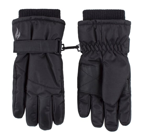 Heat Holders - Outdoor Ski Gloves for Kids | Winter Warm Waterproof / Windproof Thermal Fleece Gloves for Snow - Black - Image 1