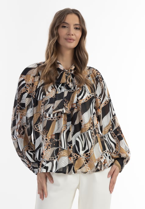 faina blouse caneva with lace