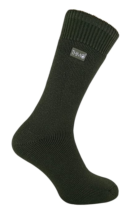 THMO - Fleece gevoerde thermo wintersokken voor heren - Bos Groen - Image 1
