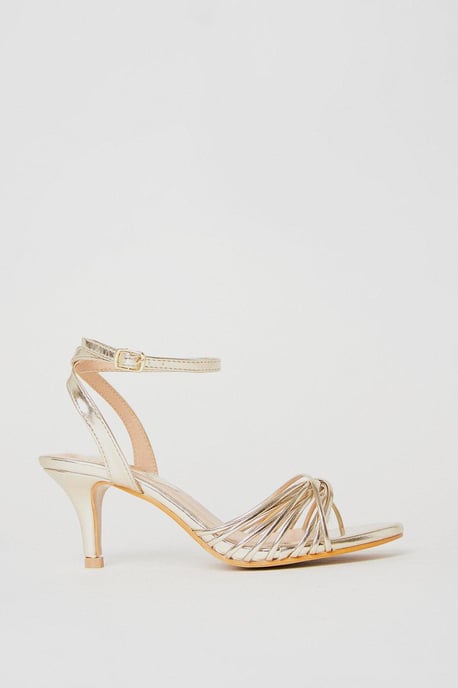 Sugar Twist Strap Kitten Heeled Sandals - Image 2