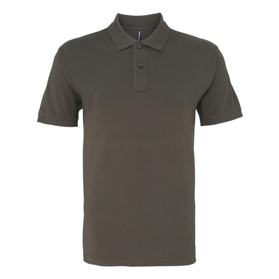Asquith & Fox Mens Organic Classic Fit Polo Shirt (Slate) - Image 1