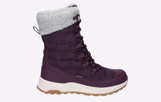 Hi-Tec Sophia Nylon Dames Italiaanse Prune/sepia Roze Winter Enkellaarzen - Image 1