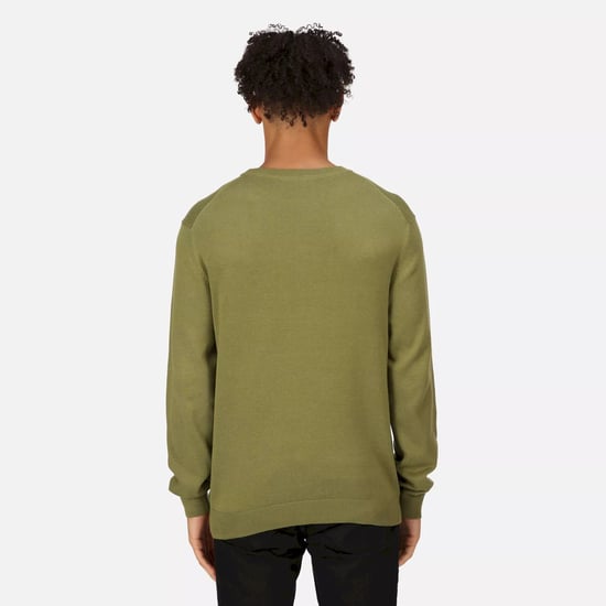 Regatta Mens Kaelen Knitted Jersey Jumper (Capulet)