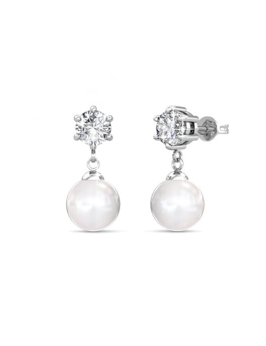 Pauline Crystal Pearl Set - Silver och kristall - Image 4