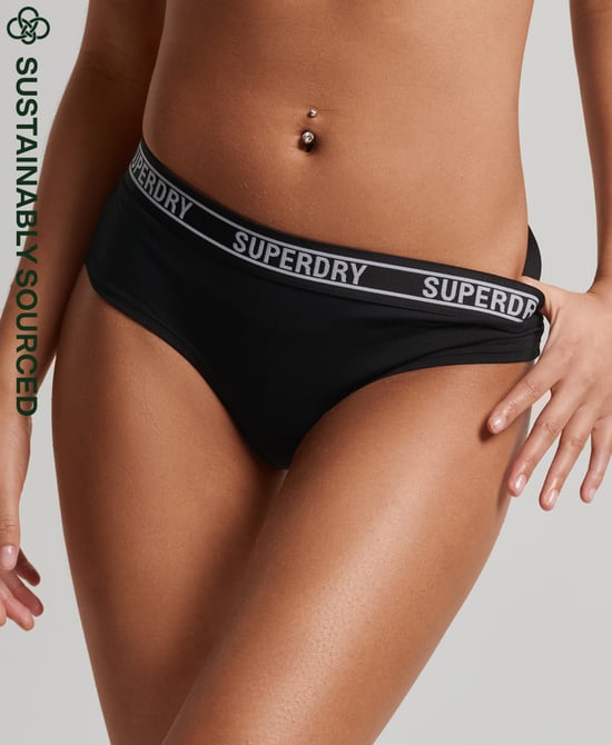 Superdry Organic Cotton Multi Logo Hipster Briefs