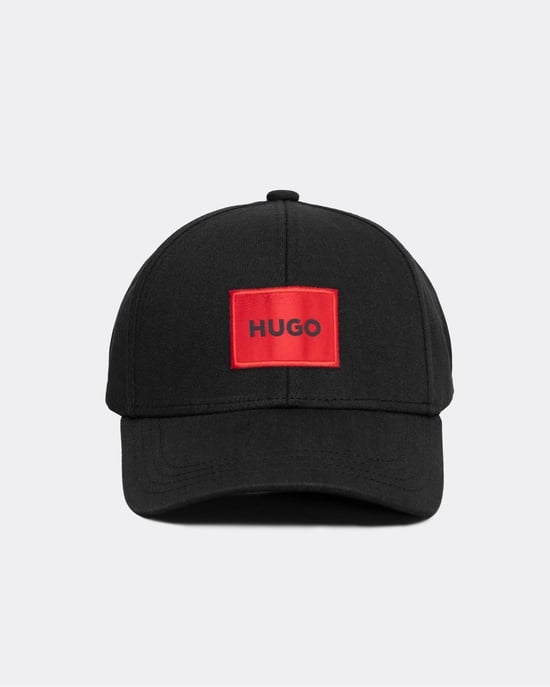 HUGO Men-X 581-RL Mens Cotton-Twill Cap With Red Logo Label - Image 2