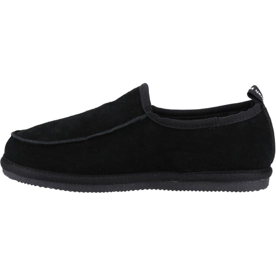 Hush Puppies Charles Suede Svarta tofflor för män - Image 4
