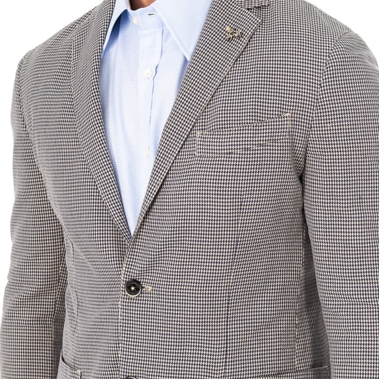 Long sleeve blazer with lapel collar HMJA01 man