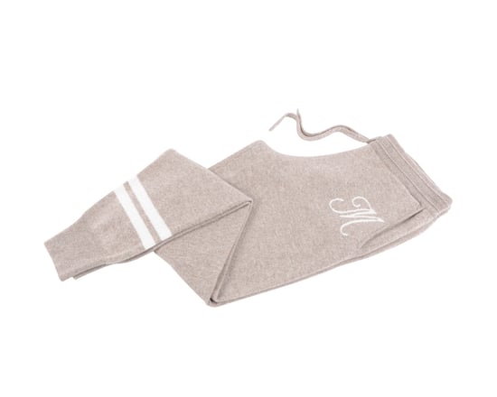 Crown Of Edinburgh Cashmere Track Pants Morningside Camel M