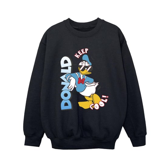Disney Boys Donald Duck Cool Sweatshirt (Black)