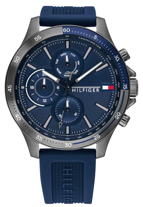 Tommy Hilfiger Bank Men's Blue Watch 1791721 - Image 1