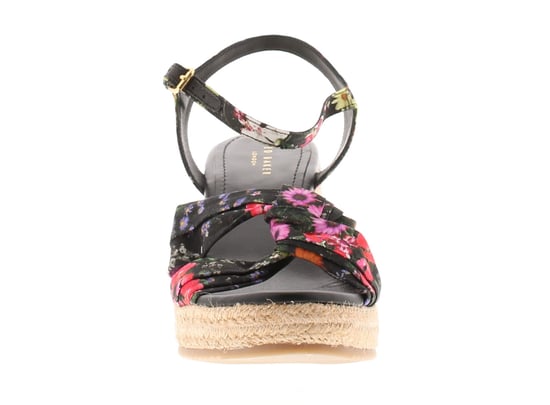 Ted Baker Womens Sandals Cardima Espadrille Wedge Floral Printed Black - Image 3