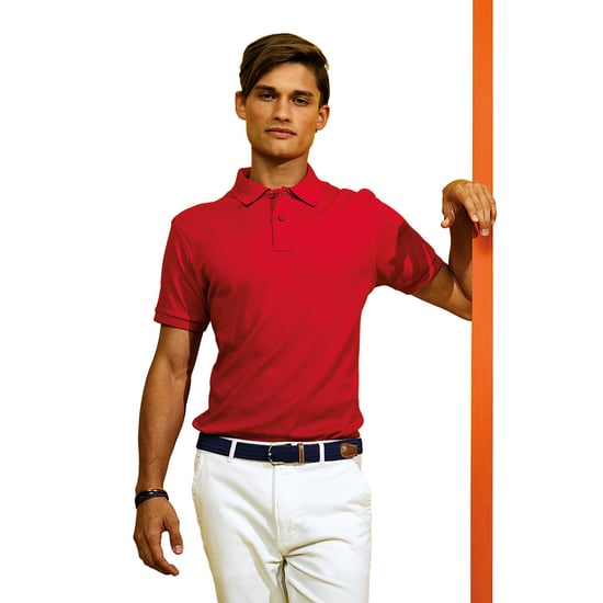 Asquith & Fox Mens Super Smooth Knit Polo Shirt (Cherry Red)