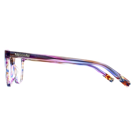 Missoni Square Womens Transparent Striped Purple Glasses