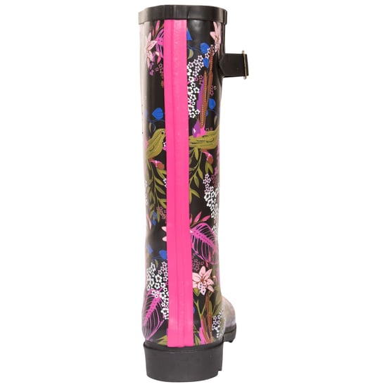 Trespass Womens/Ladies Elena Floral Wellington Boots (Black/Green Print)