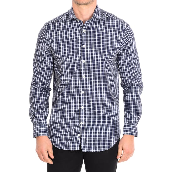 LOCHSIDE5 men's long sleeve lapel collar shirt