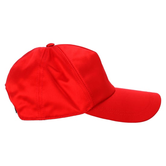 Miu Miu Logo Patch Baseballcap in Rode Canvas - Image 5