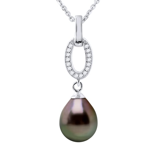 DIADEMA - Necklace - Tahitian Pearl - Silver