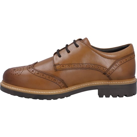 Hunter Cawdor Leer Heren Tan Brogues Schoenen - Image 5