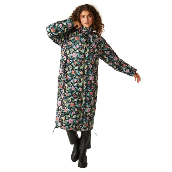 Regatta Womens/Ladies Christian Lacroix Milhaud Floral Longline Padded Jacket (Multicoloured)