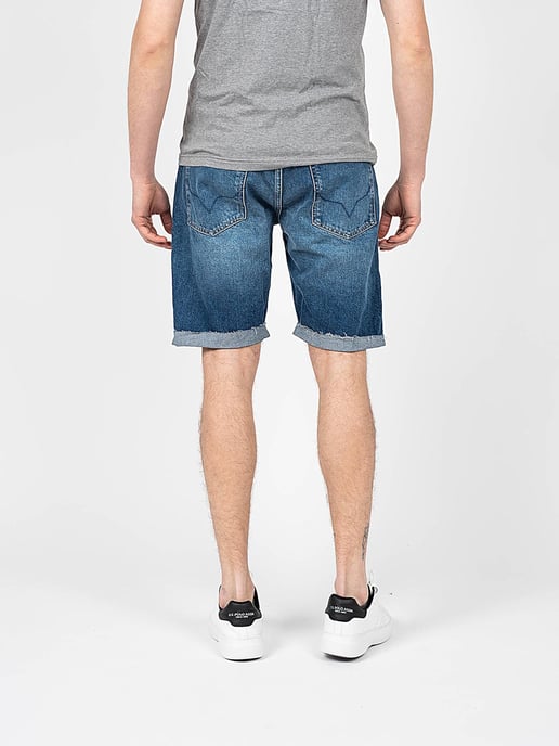 Pepe Jeans Shorts Callen Reclaim Herr Blå - Image 4