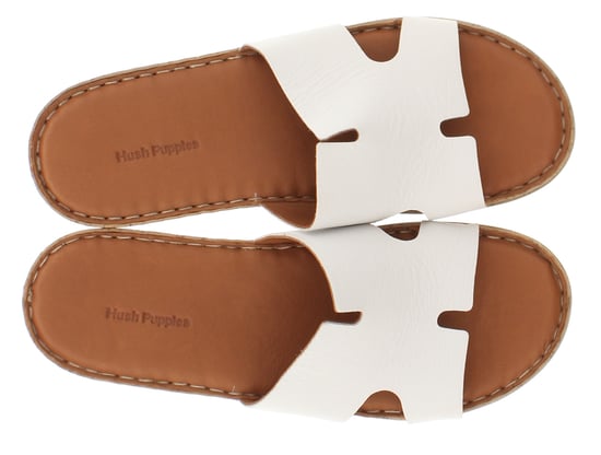 Hush Puppies Dam Sandaler Låg Kil Eloise Läder Slip On vit - Image 6