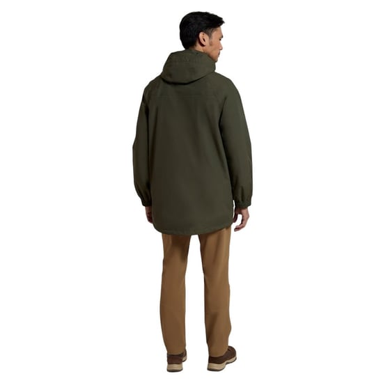 Mountain Warehouse Herr Glacier II Lång Vattentät Jacka (Khaki) - Image 2