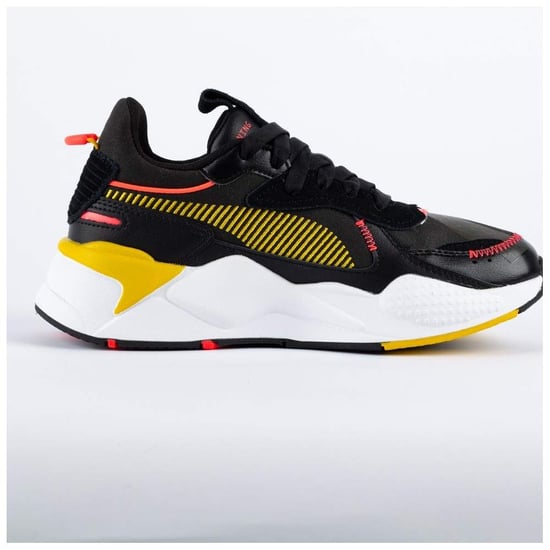 Puma RS-X Proto Black Sulphur Low Lace Up Womens Running Trainers 369912 03 - Image 4