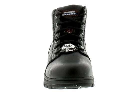 Skechers Workshire Mens Leather Safety Boots Black