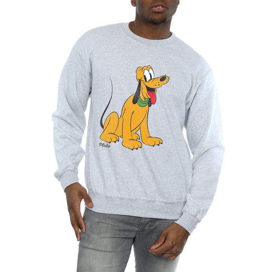 Disney Mens Classic Pluto Sweatshirt (Sports Grey)