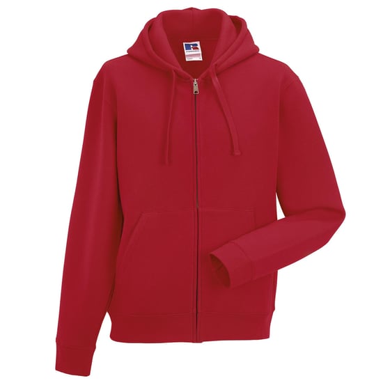 Russell Heren Authentieke Sweatshirt met volledige ritssluiting / Hoodie (Klassiek rood) - Image 4