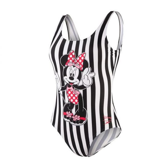 Speedo Black/White Minnie Mouse Womens Placement U Back Swimwear - Image 1
