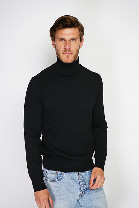 GB - William de Faye - turtleneck - Black - Image 1