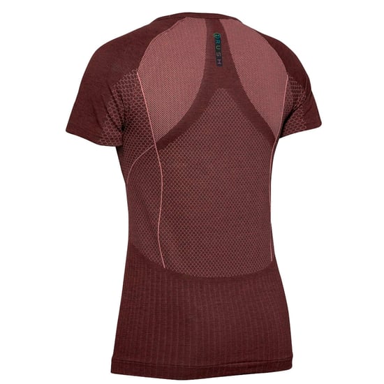 Under Armour Womens Seamless Training Top T-Shirt Red 1351602 628