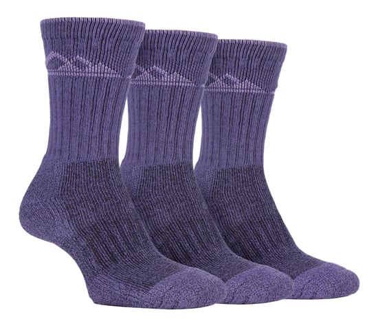 Storm Bloc - 3 Pairs Ladies Heavy Cushion Cotton Socks - Image 1