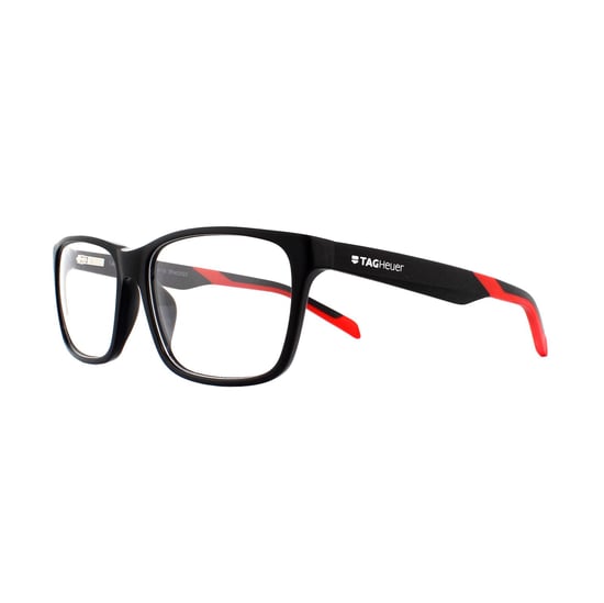 Tag Heuer Glasses Frames B-Urban TH0552 005 Black & Red
