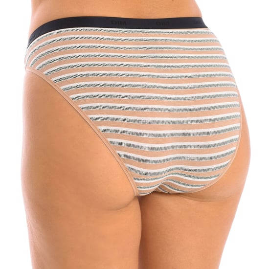 Pack-3 Panties Slips Coton Strech D4C17 woman