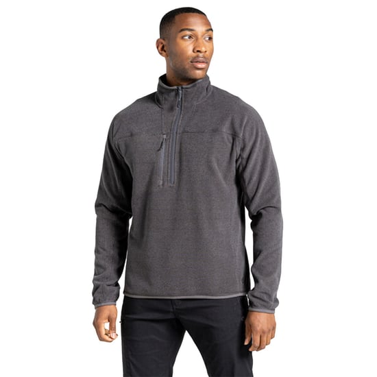 Craghoppers Mens Expert Active Marl Half Zip Fleece Top (Carbon Grey)