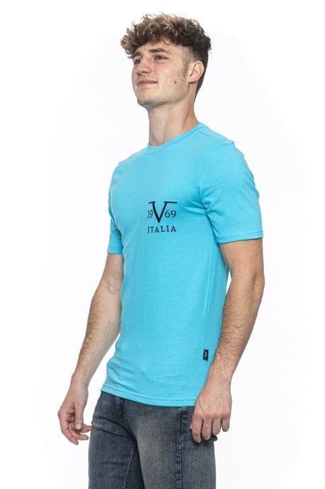 19V69 Italia Mens T-Shirt Troy Turquoise