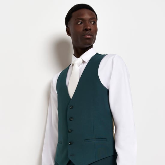 River Island Mens Waistcoat SB5 Teal - Green