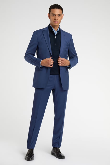 Regular Fit Blue Jacket - Image 4