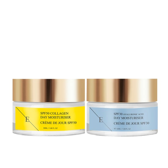 SPF 30 Hyaluronsyra dagkräm 50ml + SPF 50 Kollagen dagkräm 50ml - Image 1