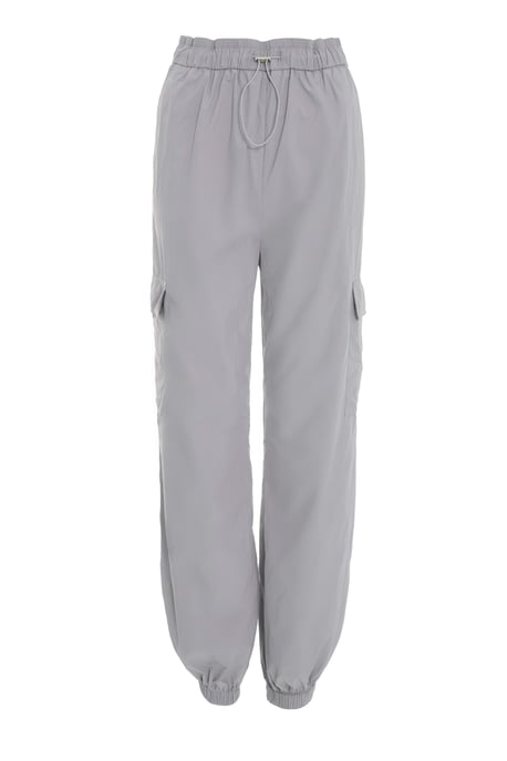 Grey Parachute Cargo Trouser