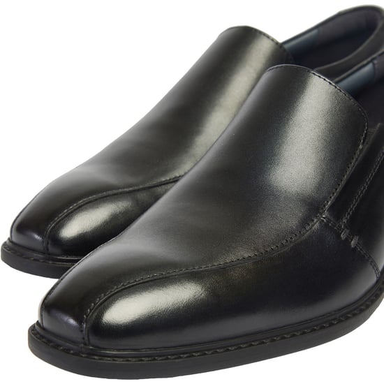 Pod Spear Leer Heren Zwart Slip-On Schoenen - Image 6