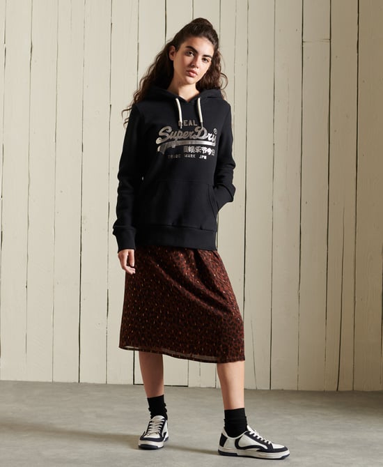 Superdry Vintage Logo Boho Sparkle Hoodie - Image 2