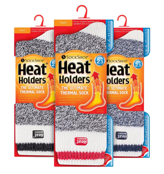 HEAT HOLDERS - 3-pack Multipack Isolerade termosockor för herrar för vintern - Athens - Image 2