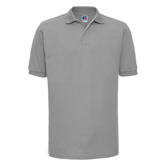 Russell Heren Ripple Collar & Manchet Poloshirt met korte mouwen (Licht Oxford) - Image 1