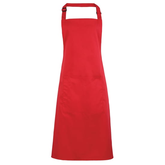 Premier Ladies/Womens Colours Bip Apron With Pocket (Strawberry Red)