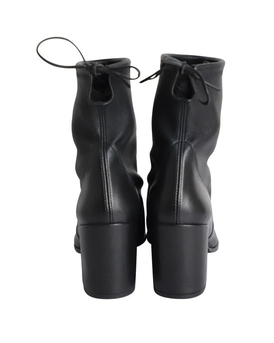 Stuart Weitzman Shorty Ankle Boots in Black Leather - Image 4
