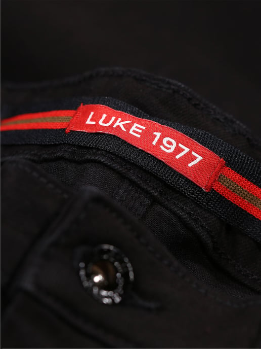 Men's Luke 1977 Freddie Fast Slim Straight Fit Jeans in Black